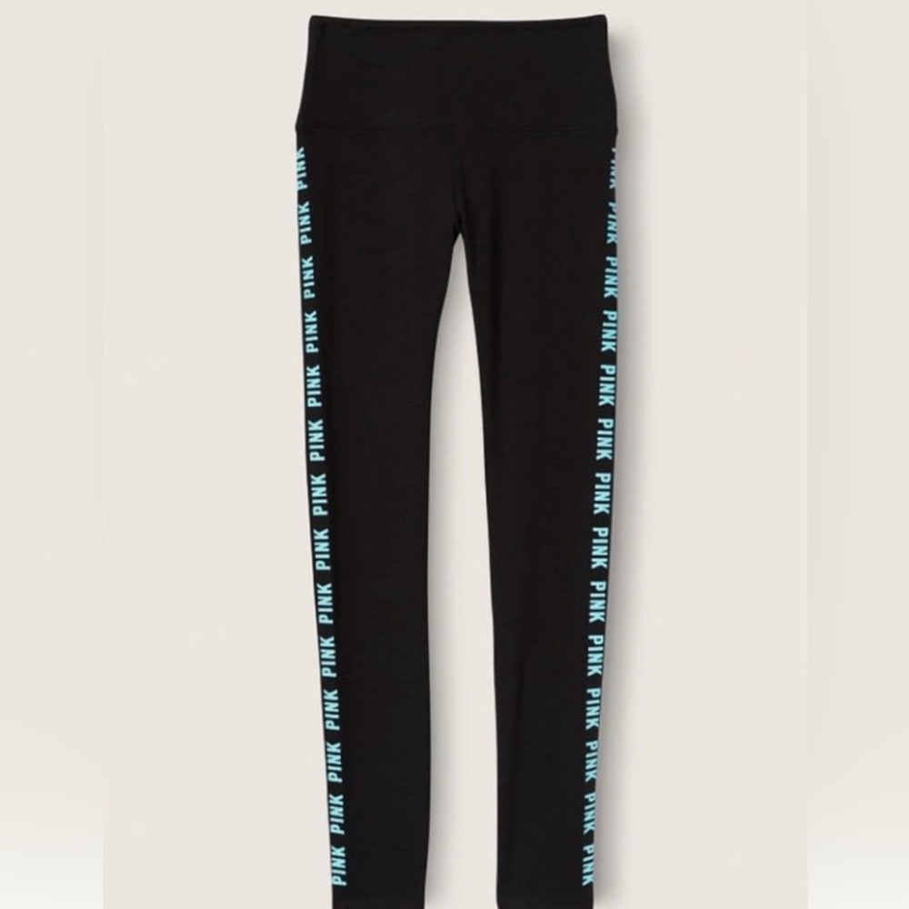 New PINK Victoria's Secret Black Leggings Size L